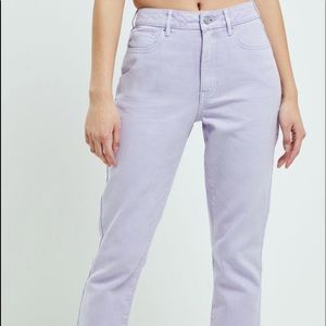 pacsun lavender high waisted mom jeans